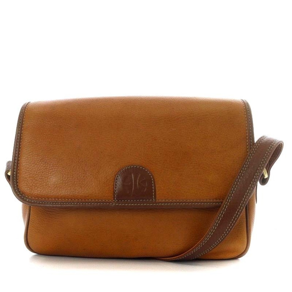 Loewe Enrique Knappe Flap Shoulder Bag Crossbody Leather Brown